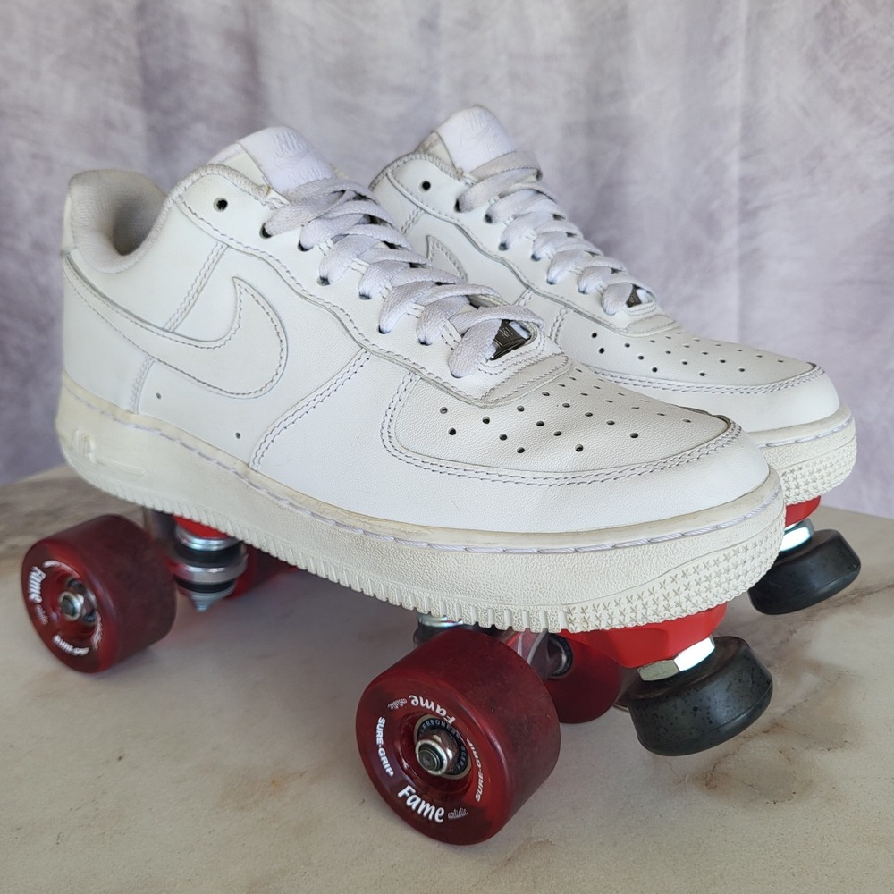 Sure Grip FAME x Nike Air Force One AF1 Custom Skates White Men's Size 8.5